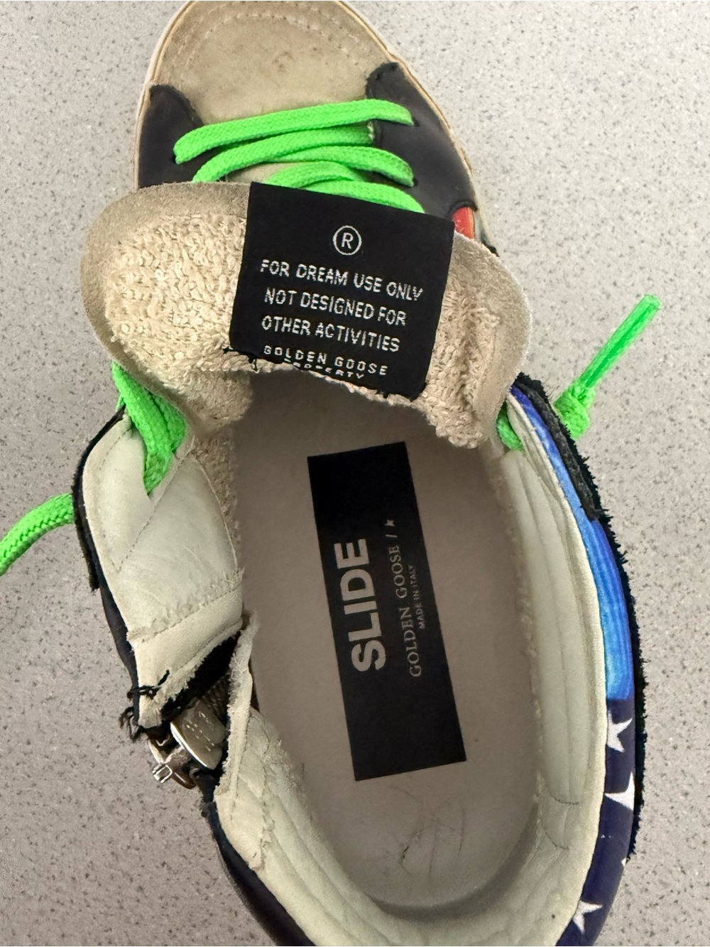 Golden Goose GGDB Slide High Top Sneakers Leopard Serape EU 38 US 8 - Picture 7 of 7